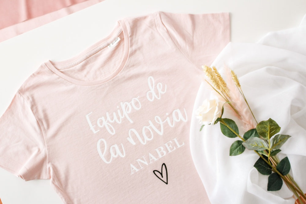 CAMISETA "EQUIPO DE LA NOVIA" PERSONALIZADA - Be Love