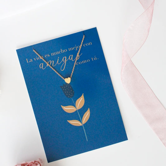 Gargantilla "La vida es mucho mejor con amigas como tú"- Be Love