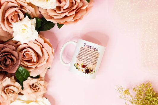 TAZA TESTIGO “Diseño Flores” - Be Love
