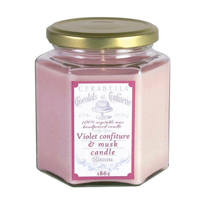 Vela Perfumada VIOLET CONFITURE & MUSK 300gr - CERABELLA