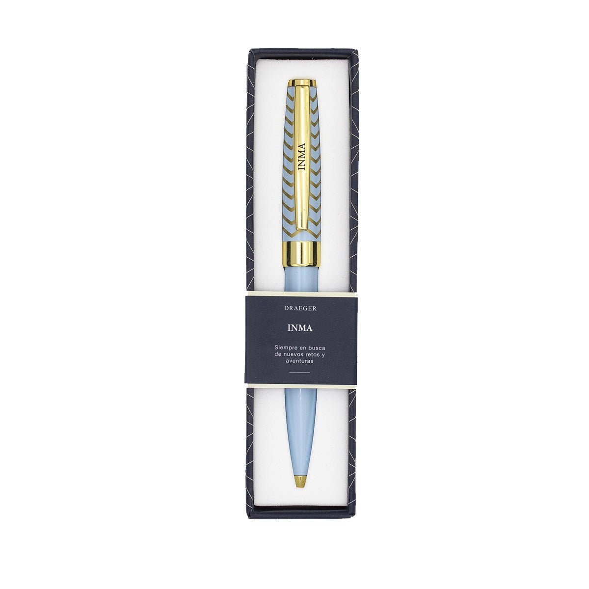 Bolígrafo INMA Azul Pastel y Dorado - DRAEGER
