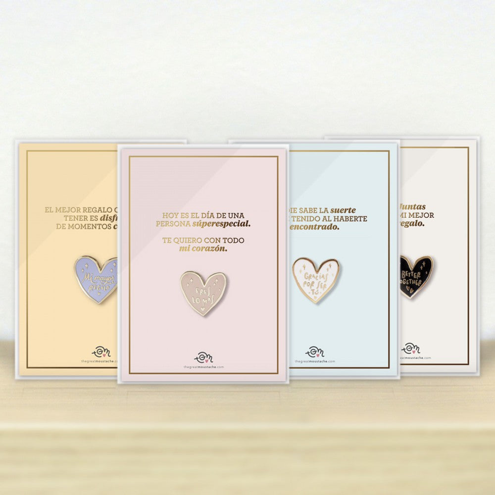 Tarjeta + Pin BETTER TOGETHER - The Great Moustache