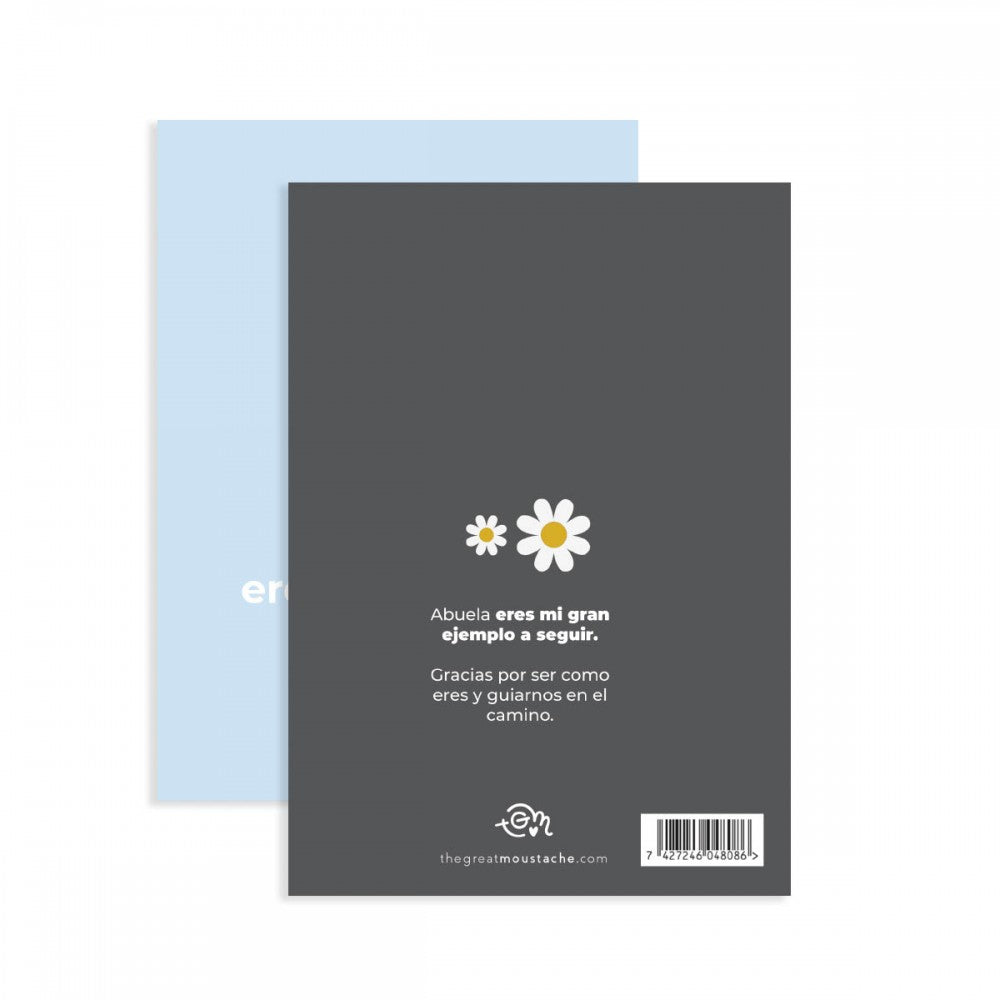 Tarjeta ABUELA ERES MI EJEMPLO A SEGUIR - The Great Moustache
