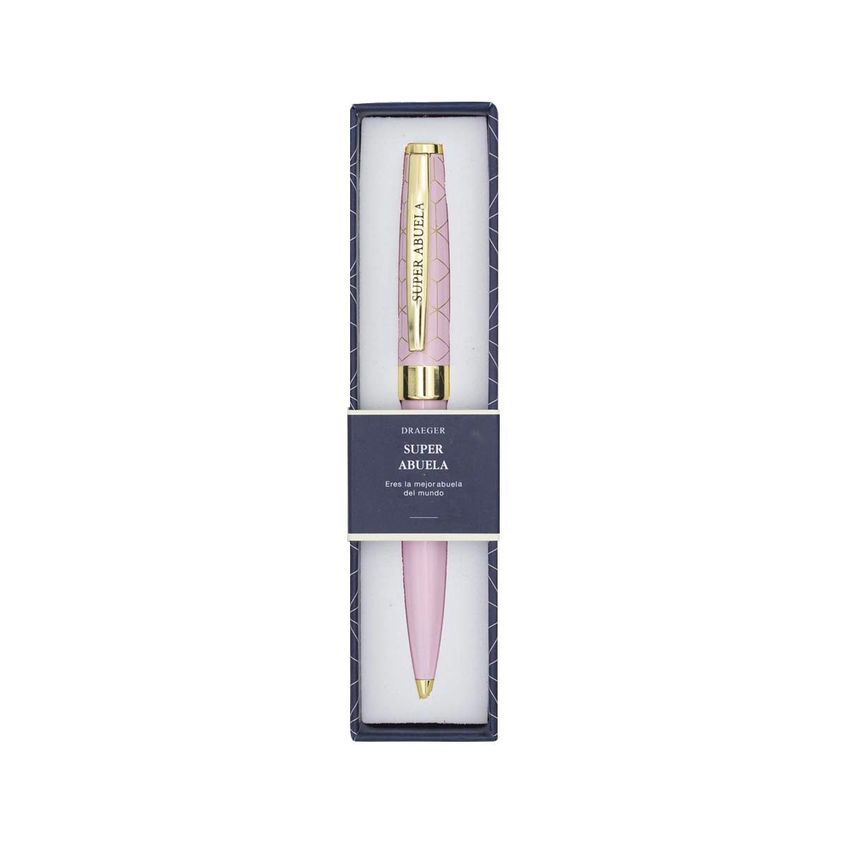 Bolígrafo SÚPER ABUELA Rosa y Dorado - DRAEGER