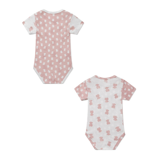 Pack 2 Bodys Cruzados BEAR Rosa - Tous Baby