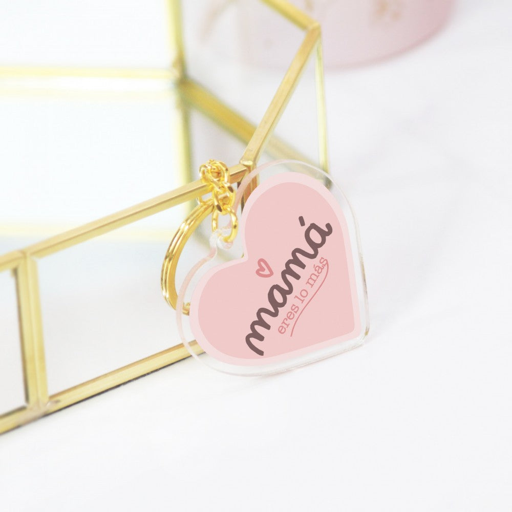 Llavero Metacrilato MAMÁ ERES LO MÁS - The Great Moustache