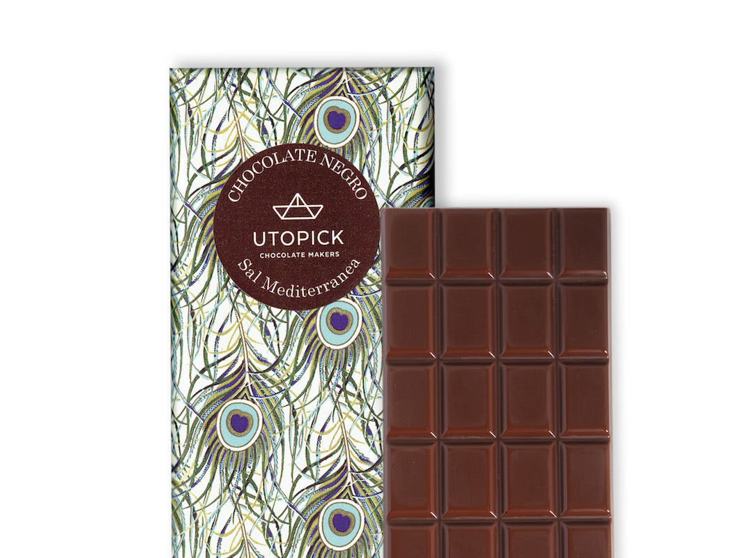 Tableta de Chocolate Negro SAL MEDITERRÁNEA - UTOPICK