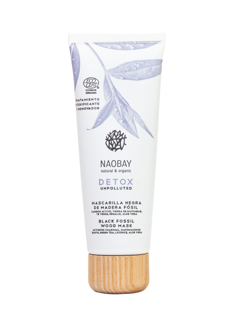 DETOX MASCARILLA NEGRA| DETOX Black Fossil Wood Mask- Naobay natural&organic