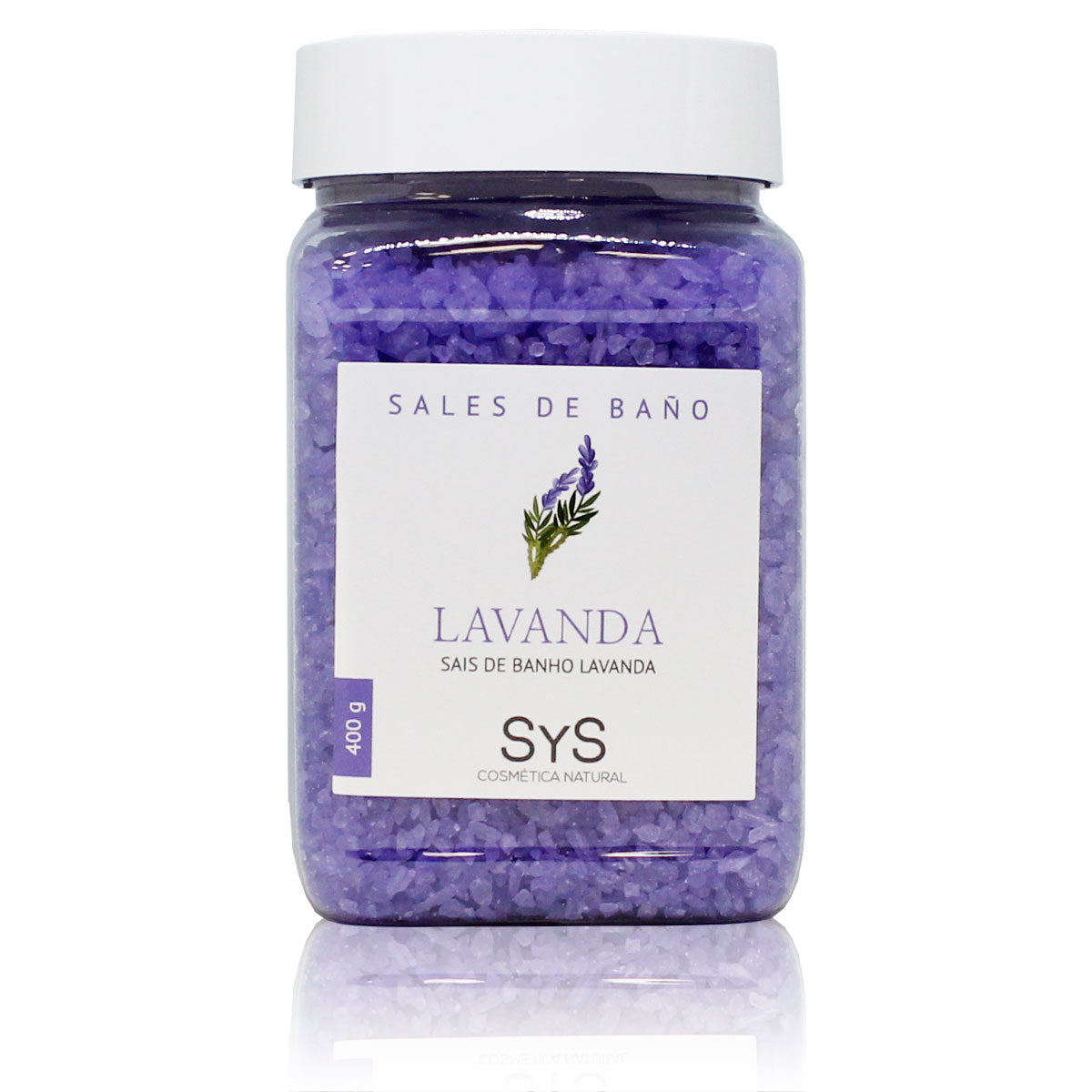 Sales de Baño 400gr LAVANDA - SYS COSMÉTICA NATURAL
