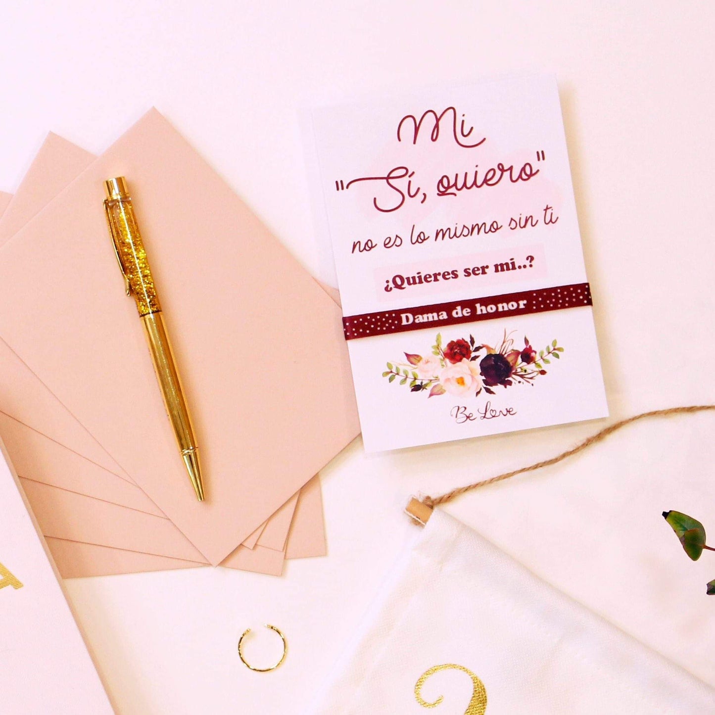 PULSERA TELA DAMA DE HONOR - Be Love