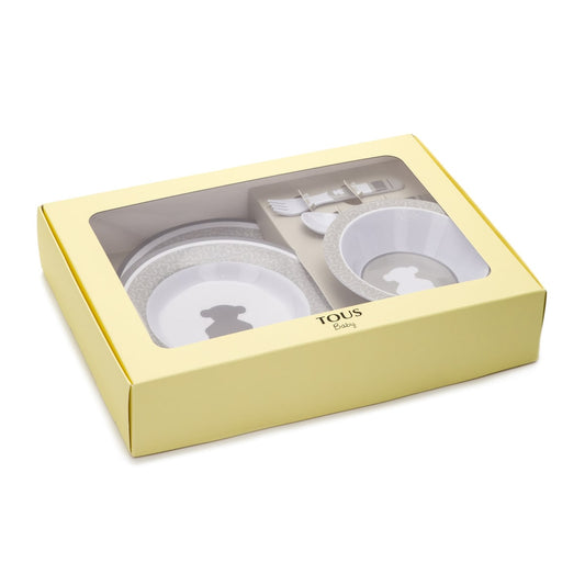 Vajilla de Bebé FEEDING Gris - Tous Baby