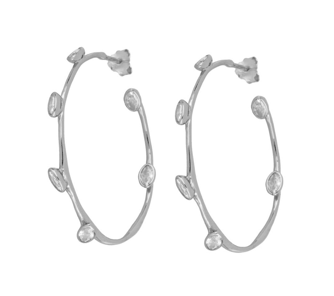 PENDIENTES RING ZIRCONIA