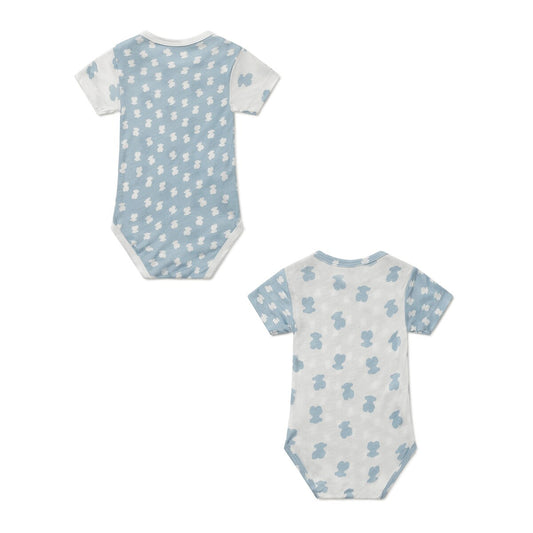 Pack 2 Bodys Cruzados BEAR Azul Celeste - Tous Baby