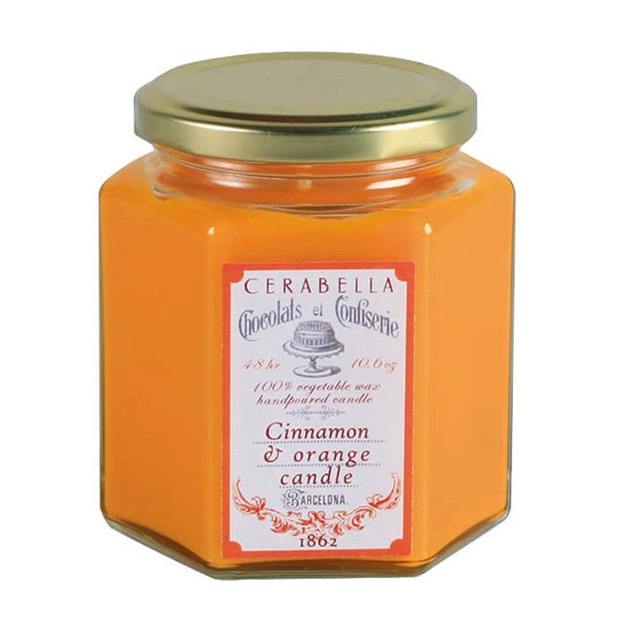 Vela Perfumada CINNAMON & ORANGE 300gr - CERABELLA