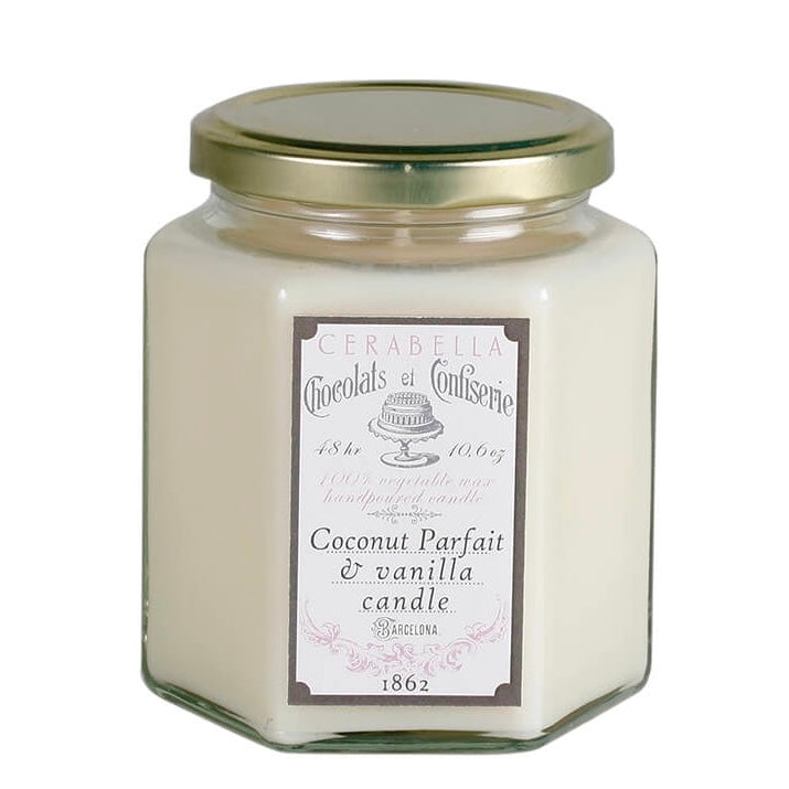 Vela Perfumada COCONUT & VANILLA 300gr - CERABELLA