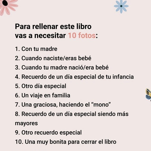 Libro Rellenable MAMÁ- UO*