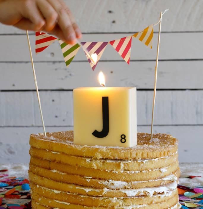 Vela abecedario LETRAS- Cerabella