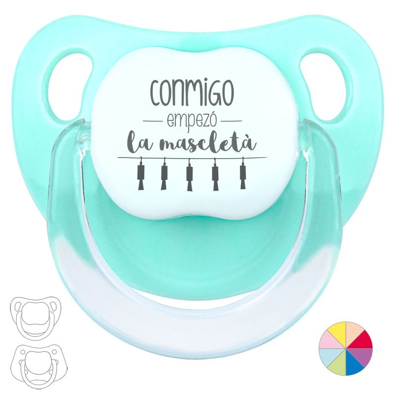 Chupete CONMIGO EMPEZÓ LA MASCLETÁ Varios Colores - Mi Pipo