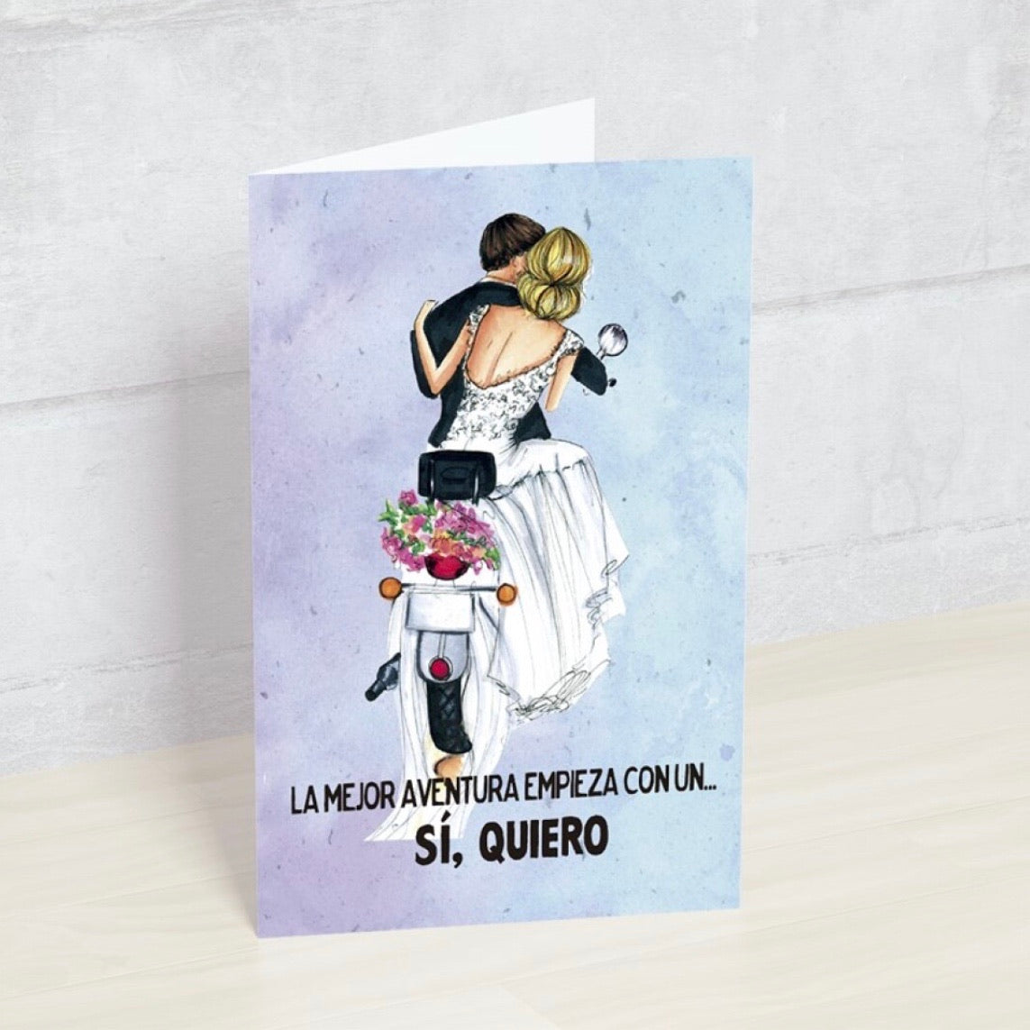 Postal - La mejor aventura empieza con un SI, QUIERO