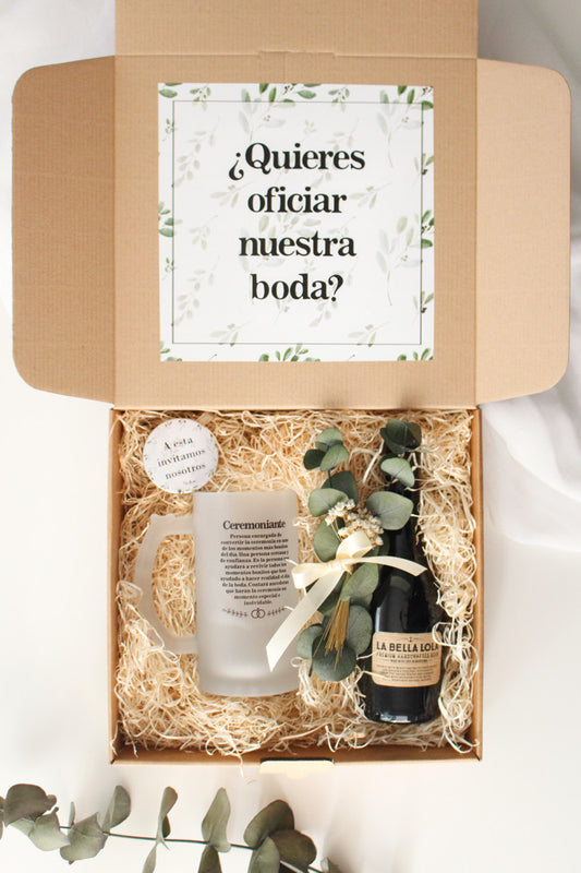 KIT DE CERVEZA PARA CEREMONIANTE / OFICIANTE DE BODA - Be Love
