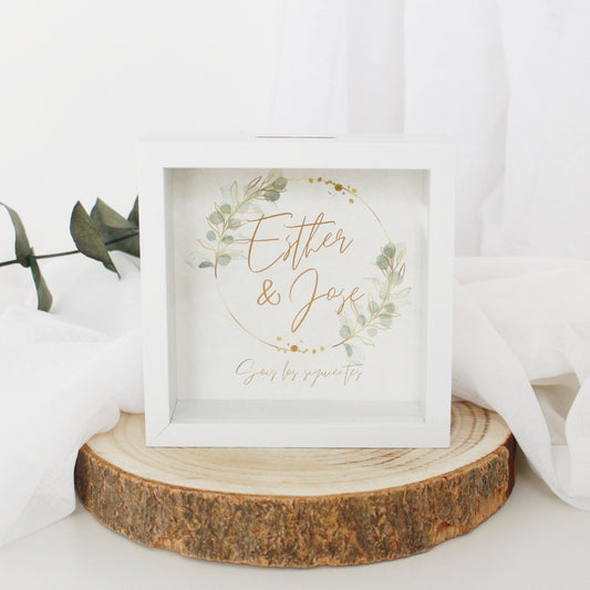 Hucha Personalizada Diseño Eucalipto- Be Love