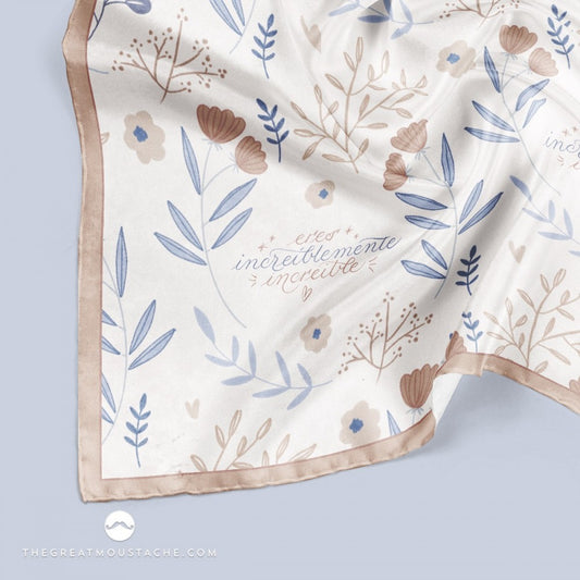 PAÑUELO 90X90 - ERES INCREÍBLE- The Great Moustache