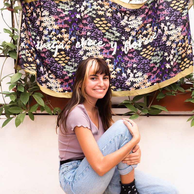 Pañuelo Rectangular AMIGA, CRECE Y FLORECE - UO*