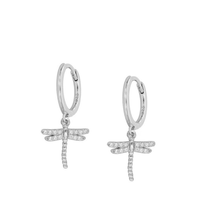 PENDIENTES LIBELULAS- Plata de Ley 925