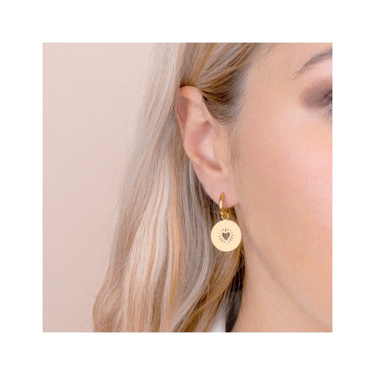 Pendientes Bright Heart- Acero