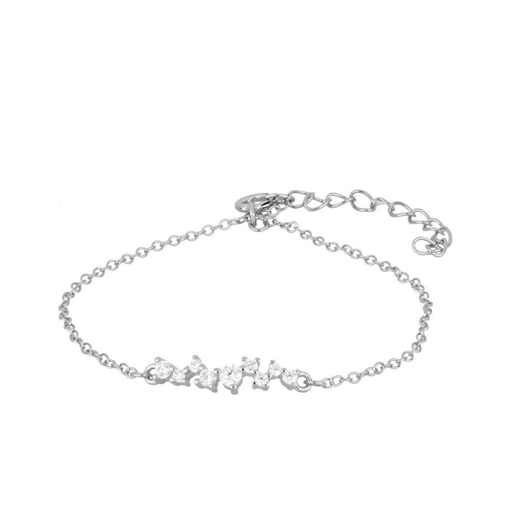 Pulsera Plata Corona Circonitas- Plata