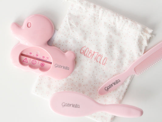 Set de baño PERSONALIZADO Rosa/Azul - Mi Pipo
