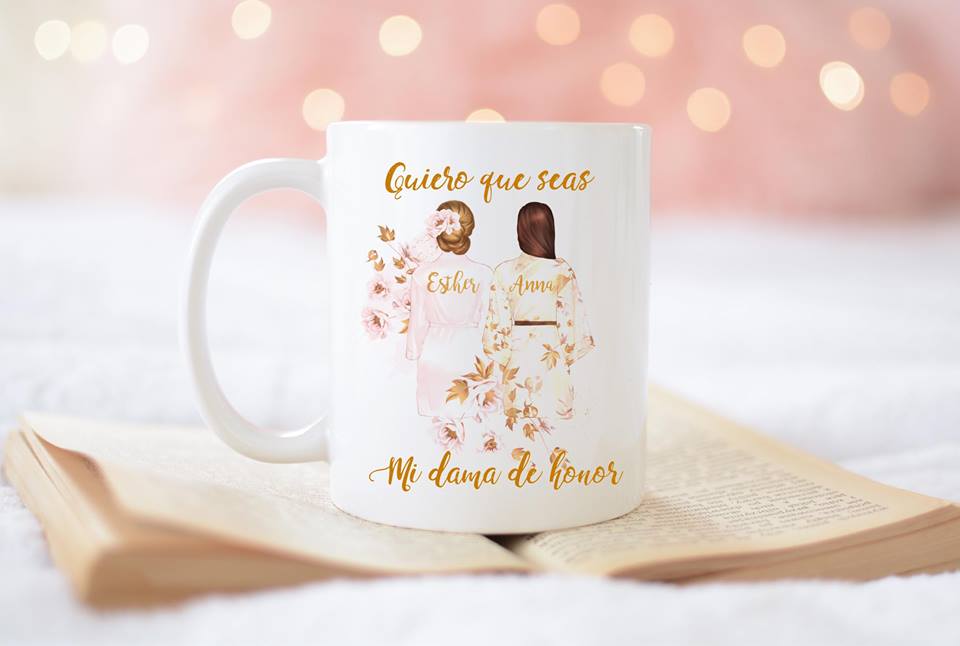 TAZA PERSONALIZADA DAMA DE HONOR - Be Love