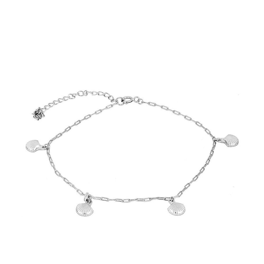 TOBILLERA CONCHITAS-PLATA