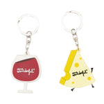 Set de 2 llaveros Mr Wonderful: Queso y Vino