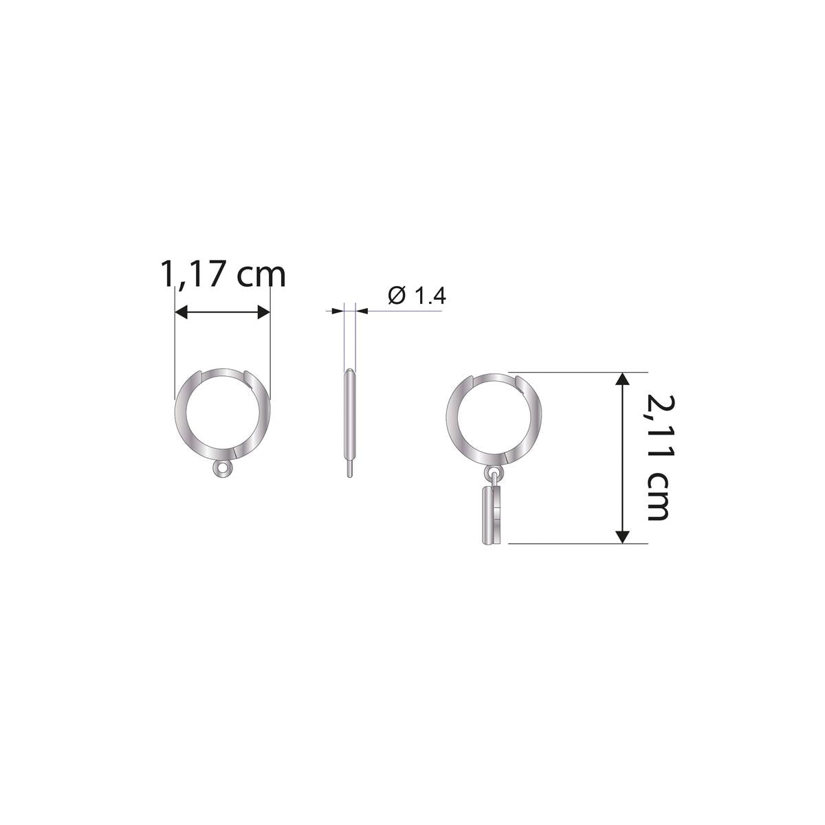 Pendientes CRIOLLAS ABC CORAZONES FUCSIA - ARP