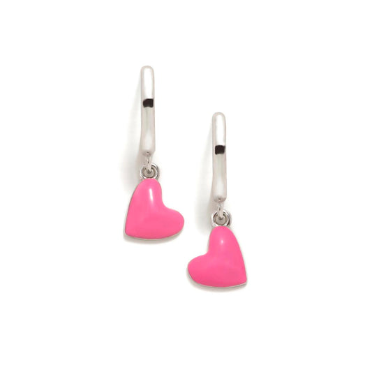 Pendientes CRIOLLAS ABC CORAZONES ROSAS - ARP