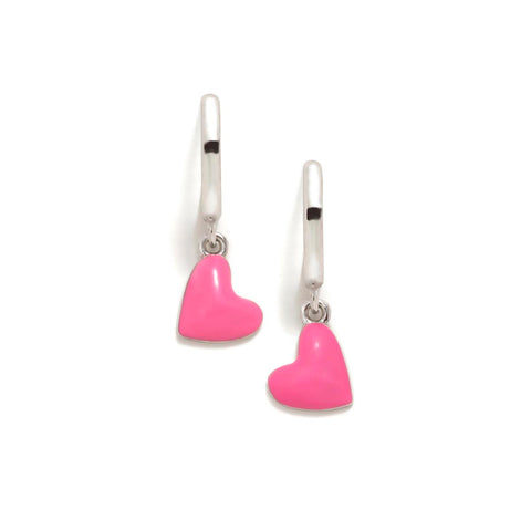 Pendientes CRIOLLAS ABC CORAZONES ROSAS - ARP