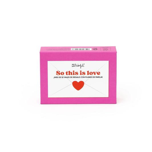 Vales por... para parejas (vales de regalo) - So this is love - MR WONDERFUL