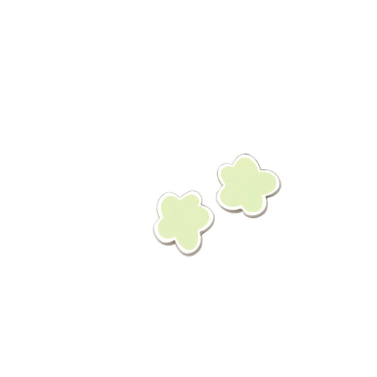 Pendientes SUPERAGATHA PASTEL FLOR APPLE GREEN - ARP