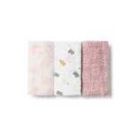 Pack de 3 Mini Gasas MMUSE Rosa - Tous Baby