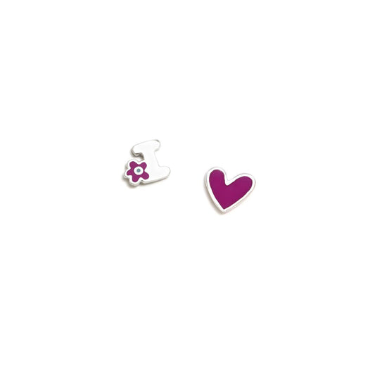 Pendiente INICIAL I Morado- AGATHA RUIZ DE LA PRADA