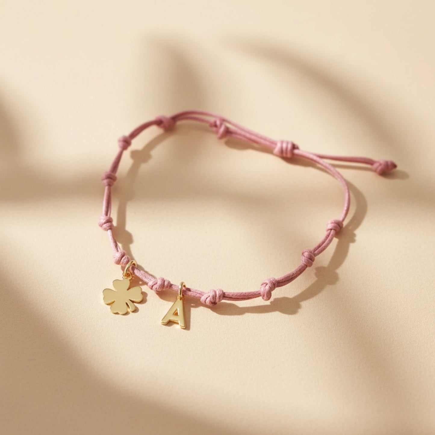 Pulsera "Que SUERTE tenerte" Inicial Plata-Be Love