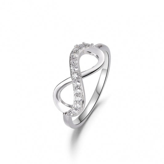 Anillo Infinito Plata de Primera Ley-Be Love