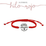 Pulsera Hilo Rojo MEJOR HERMANA DEL UNIVERSO-Plata de Ley