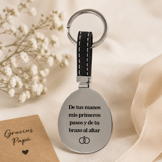 Llavero de acero inoxidable Personalizable Padrino - Be Love