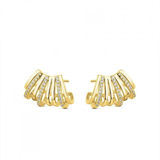 Pendientes de Plata y Plata Chapado Oro 8 hilos-Be Love