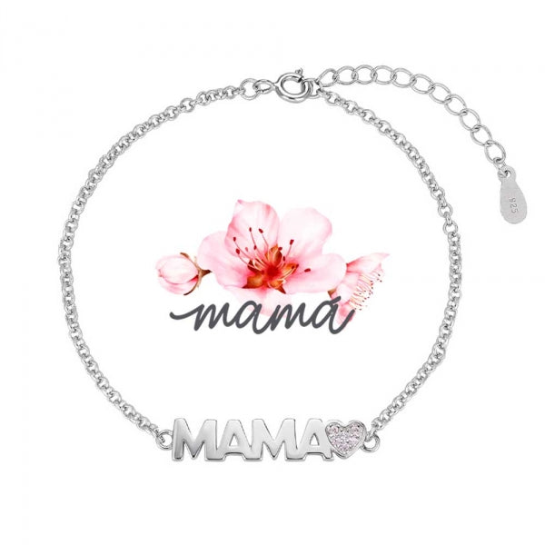 PULSERA MAMÁ- Circonitas Rosa