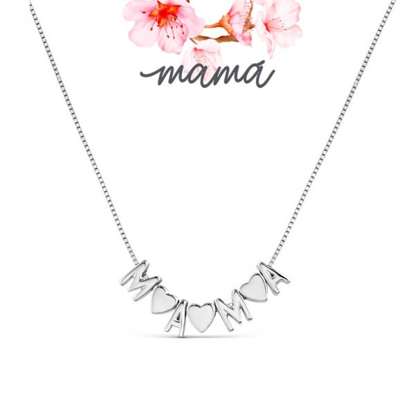 Gargantilla Mamá Cadena Veneciana - Plata y Plata Chapado Oro