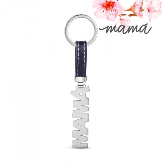 Llavero Happy de Acero Mamá