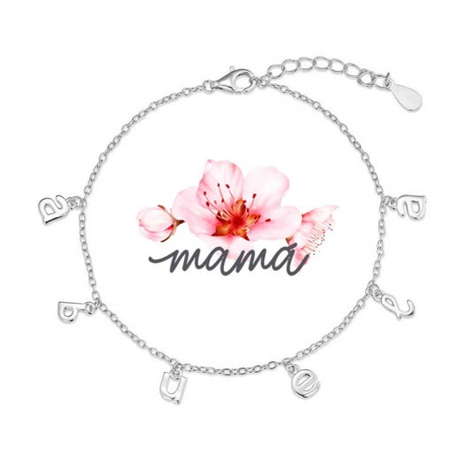 Pulsera Abuela- Plata y Plata Chapado Oro